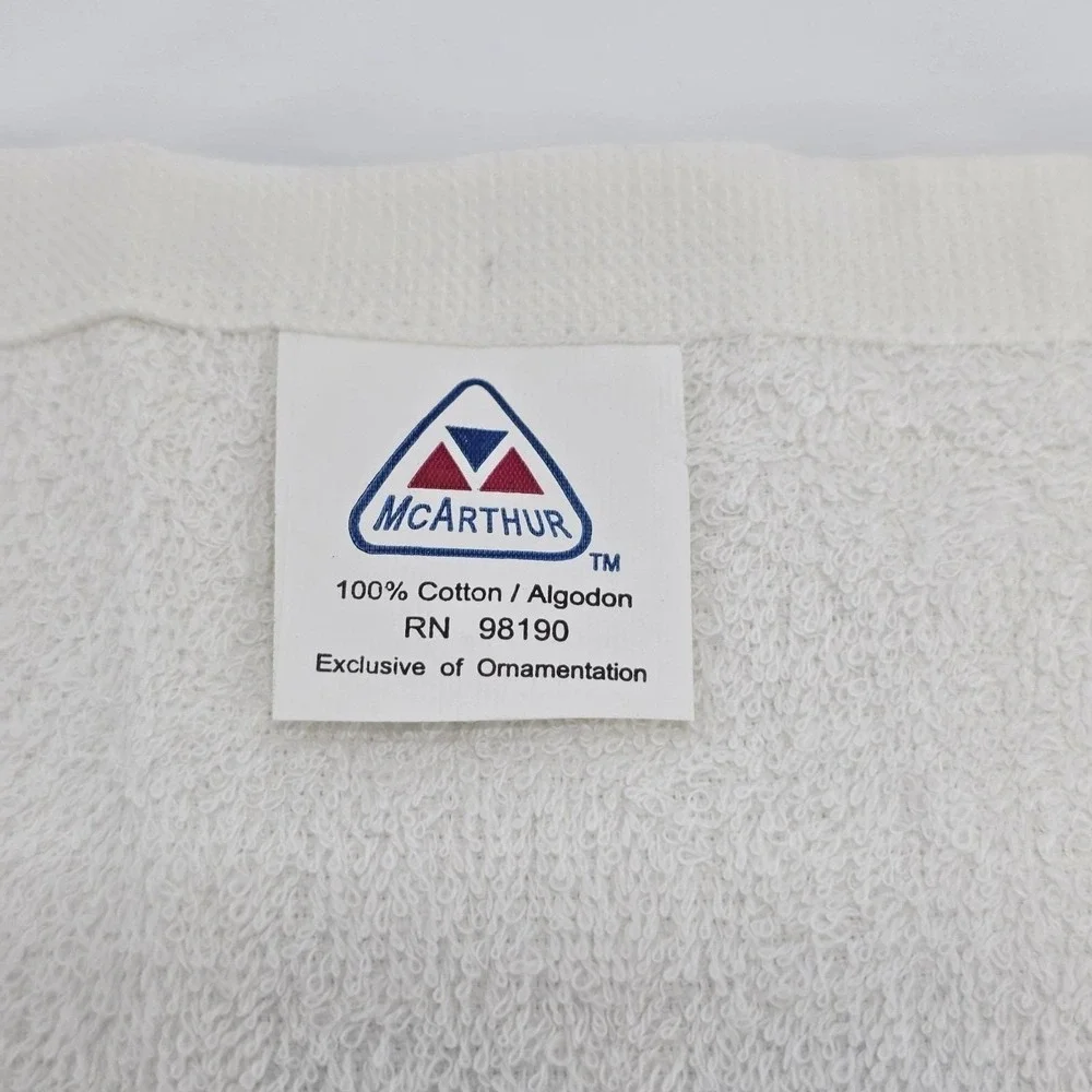 Vintage Dallas Cowboys NFL Rally Towel McArthur Sports White Blue 100% Cotton